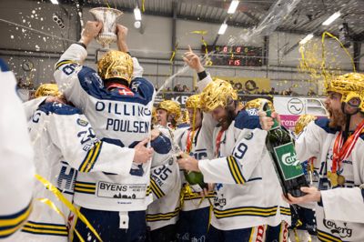 Som nykårede danske mestre er Herning Blue Fox med i næste sæsons Champions Hockey League, hvor der venter hård modstand.