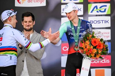 Tadej Pogacar trak søndag fra 19-årige Paul Seixas på den sidste stigning i Liège-Bastogne-Liège. Men sådan mener sloveneren ikke, at det vil blive ved med at gå.