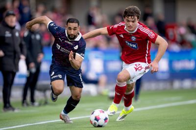 Simon Stüker har fået tre indhop for SIF i Superligaen i denne sæson. Senest i søndags mod Randers, hvor han spillede næsten hele kampen.