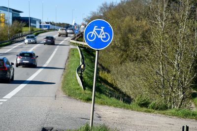 Færdselsuheldet med en cyklist involveret skete her på Herningvej.
