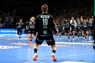Mathias Gidsel blev matchvinder i straffekastkonkurrencen mod Veszprem.
