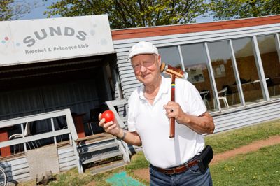 Kalle Nielsen er formand for Sunds Krocket & Petanque Klub, hvor afdelingerne i år kan fejre henholdsvis 25-års- og 10-årsjubilæum.