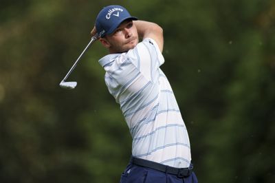 Nicolai Højgaard gik fredagens runde i 70 slag - et under par - ved Truist Championship.