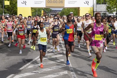 Søndag løber Copenhagen Marathon af stablen i Københavns gader. Ruten er den samme som sidste års udgave, hvor billedet er taget.