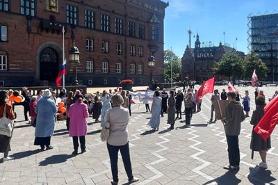 Den 9. maj 2026 fejres den russiske mærkedag Sejrsdagen på Rådhuspladsen i København.