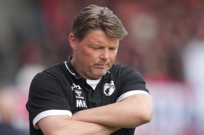 Cheftræner Michael Hansen og FC Fredericia er meget tæt på nedrykning efter nederlag til Vejle.