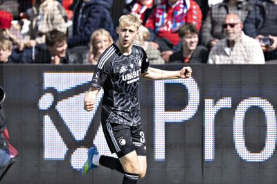 Viktor Dadason åbnede målscoringen for FCK i første minut.
