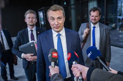DF-formand Morten Messerschmidt understregede mandag, at han ikke vil støtte en regering med Moderaterne, da han var til møde på Scandic Spectrum i København med kongelig undersøger Troels Lund Poulsen (V).
