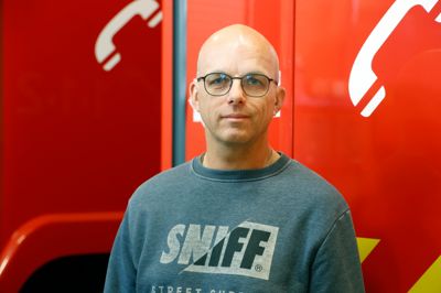 Brandstationsleder Jens Jansen er fortrøstningsfuld efter arrangementet »Brandmand for en aften« på brandstationen mandag aften.