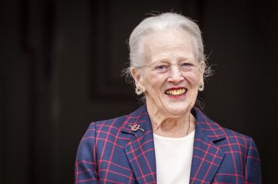 Dronning Margrethe er torsdag blevet indlagt på Rigshospitalet på grund af hjertekrampe. Billedet er fra dronningens 86 års fødselsdag på Fredensborg Slot 16. april 2026.