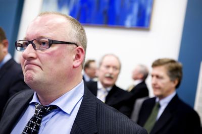 Steen Bryde ses her på en generalforsamling i Nordic Tankers tilbage i januar 2008. Han blev siden dømt for at snyde selskabet. Det skete i 2015, og dommen lød på fængsel i tre et halvt år. Samme straf har han fredag fået i ny svindelsag.