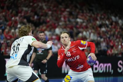 Mathias Gidsel blev inden testkampen kåret til årets mandlige landsholdsspiller i Danmark for tredje gang.