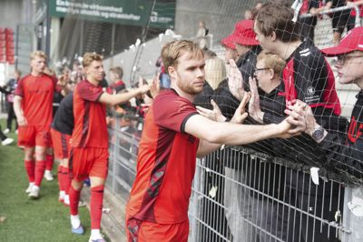 Gustav Marcussen var en af de spillere, der hjalp FC Fredericia op i Superligaen, men han kunne ikke forhindre, at klubben rykkede ned igen med det samme. Nu forlader han klubben.