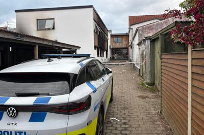 Det var en lejlighed på Strøget, der blev ramt af brandstiftelse sent søndag aften.
