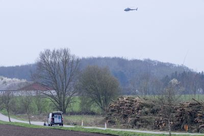 Politiet arbejdede i april 2023 på Fladholtevej nær Kirkerup, efter at et 13-årigt avisbud var forsvundet.
