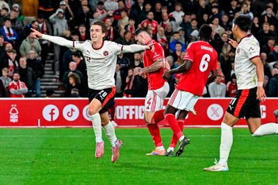 Der har været en stribe flotte midtjyske bedrifter i Europa League i de senere år. Her jubler Valdemar Byskov over en af de iøjnefaldende - nemlig 3-2-sejren på udebane mod Nottingham Forest i sidste sæson. Senere var der gensyn mellem de to klubber i ottendedelsfinalen med samlet sejr til englænderne.