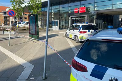 Banegården i Herning var spærret af i fire timer fredag aften.