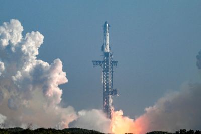 SpaceX' Starship-raket sendes op fra Starbase i den amerikanske delstat Texas under den 12. test af raketten natten til lørdag dansk tid.
