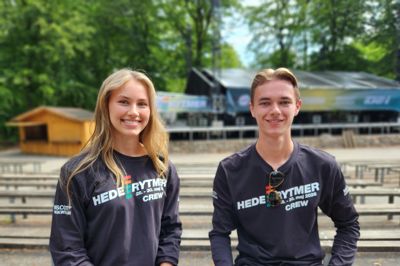 Sofia og Luca Zähringer på 19 og 20 år arbejder for første gang sammen til Hede Rytmer. De er vokset op med sommerfestivaler og store oplevelser med kendte musikere.