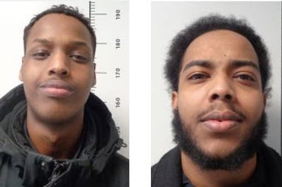 Osman Mohamed Abdi Osman (tv) og Said Mahamed Ali Adde (th) kan befinde sig i Midtjylland ifølge Nordjyllands politi.