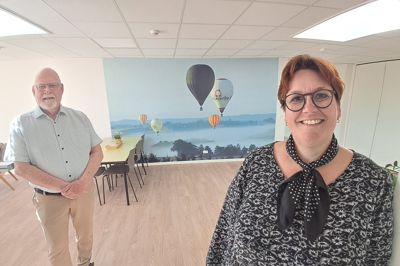 Plejehjemmets leder Marianne Ottesen og bestyrelsesformand Sven Møller Jensen glæder sig til indvielsen i morgen.