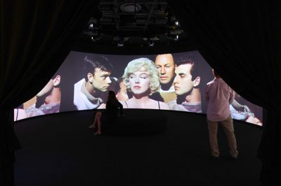 Billedet er fra en forhåndvisning af udstillingen »Marilyn Monroe: Hollywood Icon« på museet Academy Museum of Motion Pictures i Los Angeles.