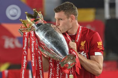 James Milner spillede for Liverpool, da han senest vandt Premier League i 2019/2020-sæsonen.