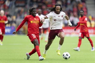 FC Nordsjællands Caleb Yirenkyi (venstre) er udtaget til Ghanas VM-trup.
