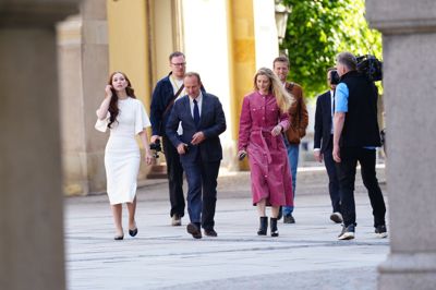 De Radikales nye ministerhold ankom sammen til Statsministeriet onsdag morgen.