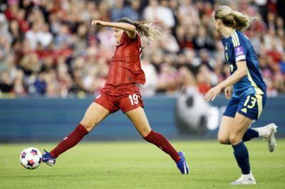 Cecilie Fløe fik i sin niende optræden for Danmark prikket hul på målbylden.