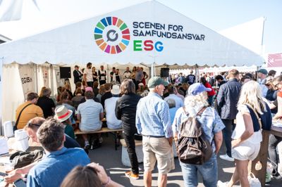 ESG365 havde masser af besøgende sidste år til deres scene ved Folkemødet.