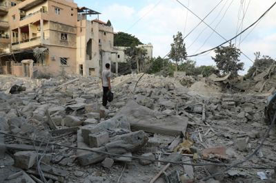 Ødelæggelser i byen Tyre i det sydlige Libanon den 8. juni.
