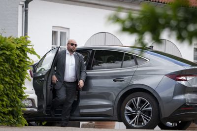 Morten E. G. Brautsch er tirsdag udpeget som gruppeformand for Moderaterne. Her ses han på Marienborg under regeringsforhandlingerne.