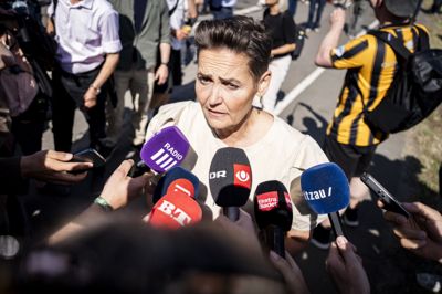 Pia Olsen Dyhr (SF) har i den grad været i fokus fredag ved Folkemødet på Bornholm.