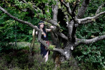 Anja Korslund er hver uge klædt ud efter forskellige temaer. Her er hun klædt ud som den historiske figur Kleopatra.