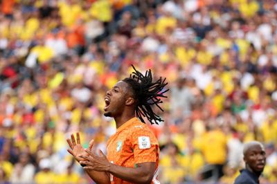 Elye Wahi startede inde for Elfenbenskysten i den første VM-kamp mod Ecuador. Han blev skiftet ud efter 56 minutter ved stillingen 0-0. Elfenbenskysten endte med at vinde kampen med 1-0. (Arkivfoto).