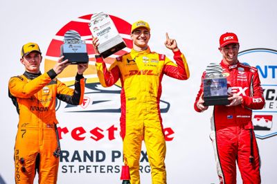 Christian Lundgaard vandt søndag for tredje gang et racerløb i IndyCar-serien.