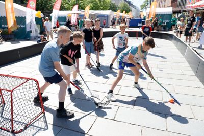 I »kom og prøv parken« kan besøgende prøve kræfter med alt fra Golfzilla og bueskydning til airtrack, floorball, armbrydning og skydebaner med forhindringer.