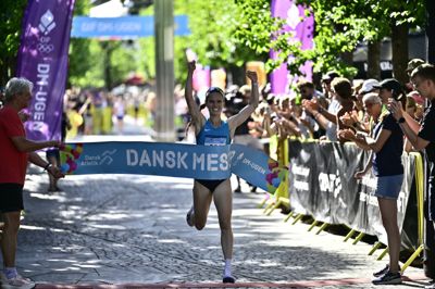 Juliane Falsig Hvid, der er vokset op i Sejs-Svejbæk, brugte 16 minutter og 16 sekunder på at tilbagelægge de fem kilometer i Herning.