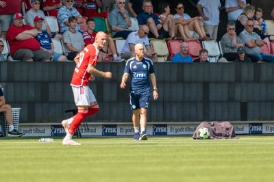 Jens Martin Gammelby havde en brandvarm arbejdsdag på Jysk Park, hvor Silkeborg IF tabte med 1-2 til 1. divisionsholdet FC Fredericia.