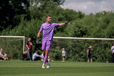 Nordin Bakker fik hele anden halvleg på banen, da FC Midtjylland vandt 4-2 over Silkeborg i en træningskamp. Han var træt af Silkeborgs reduceringsmål til 1-2.