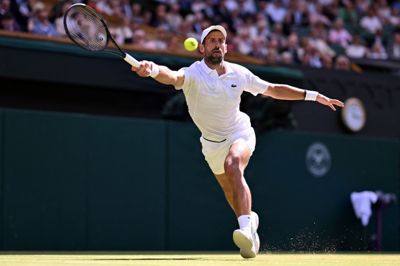 Novak Djokovic bøvlede lidt med det i begyndelsen, men fandt sig selv og vandt.