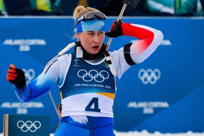 Grønlandske Ukaleq Slettemark optrådte tidligere på året under dansk flag i skiskydning ved vinter-OL i Norditalien.