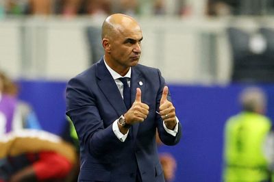 Roberto Martinez siger på et pressemøde efter 0-1-nederlaget til Spanien, at han stopper som landstræner for Portugal.
