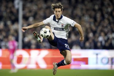 Rasmus Carstensen var med til at sikre AGF mesterskabet i sidste sæson. (Arkivfoto).