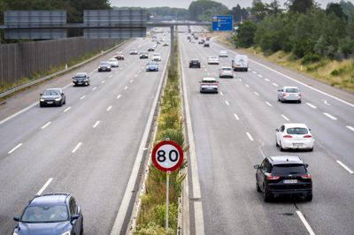 Fartbegrænsning på Holbækmotorvejen i forbindelse med Roskilde Festival, lørdag den. 1. juli 2023