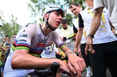 Tadej Pogacar tog sin 23. etapesejr i Tour de France.