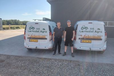 Lærkedal Agro ved Lasse Have Romvig (tv) og Henrik Frost Andersen har fusioneret deres bedrifter. Der skal fortsat produceres grise på deres i alt 12 ejendomme.