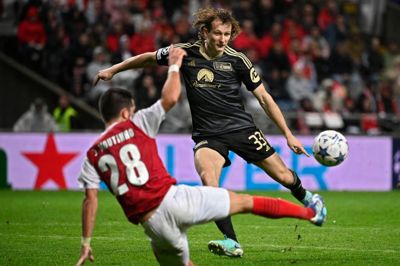 Alex Kral er her i aktion for Union Berlin mod Braga i Champions League.