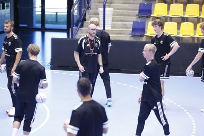 Dennis Bo Jensen havde tirsdag sin første træning med BSH-mandskabet.